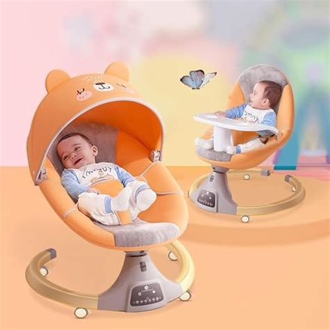 StarAndDaisy 2-in-1 Premium Modern Automatic Swing for Baby with Swivel ...
