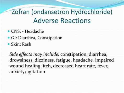 PPT - Zofran (ondansetron Hydrochloride) PowerPoint Presentation - ID ...
