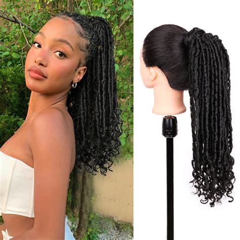 Buy WIGER Faux Locs Crochet Hair for Black Women Twisted Black ...