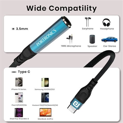 Portronics iKonnect C Pro Type C to AUX Connector can easily connect ...