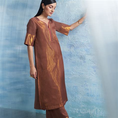 Woody Brown A-Line Kurta Set: Elevate Your Style with Versatile ...