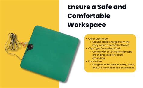 ESD Safe Anti Static Grounding Discharge Touch Pad 2 MM Thick with ...