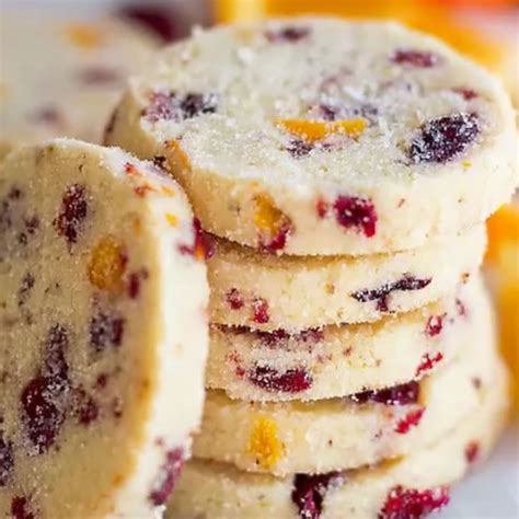 Buttery Cranberry Orange Shortbread Cookies You'll Adore