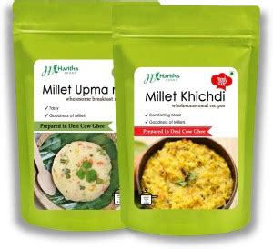 Haritha Foods Millet Upma and Millet Khichdi mix combo 400 g Price in ...