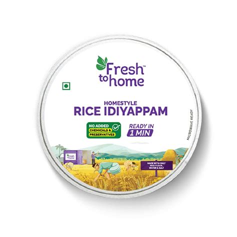 FreshToHome Malabar Rice Idiyappam | 5 pieces, 200g pack | Ready to ...