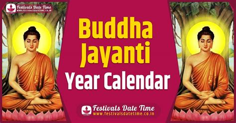 Buddha Jayanti Year Calendar, Buddha Jayanti Festival Schedule ...