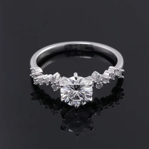Buy 925 Sterling Silver Round Cut Cubic Zirconia Engagement Ring for ...