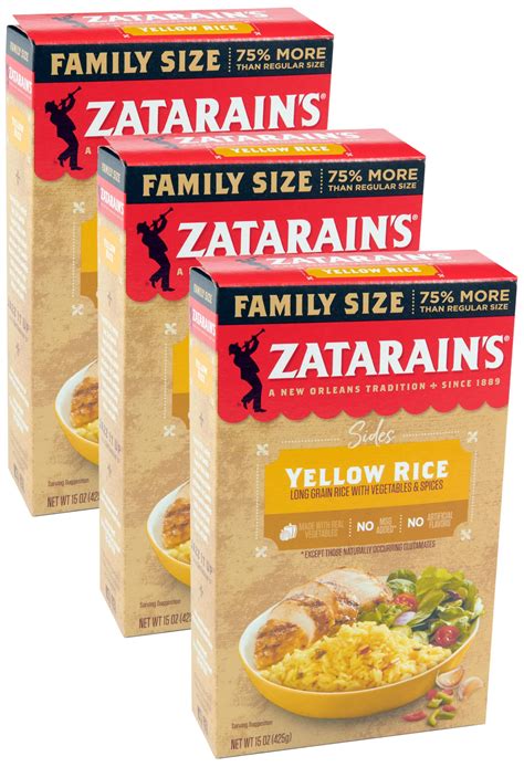 Snapklik.com : Zatarains Family Size Yellow Rice, 15 Oz