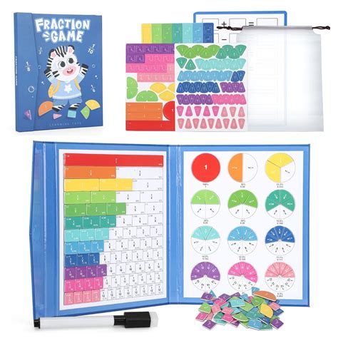 Educational Puzzles for 3 4 5 Kids , Attractive Fraction Tiles ...
