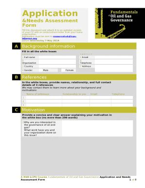 &Needs Assessment Doc Template | pdfFiller