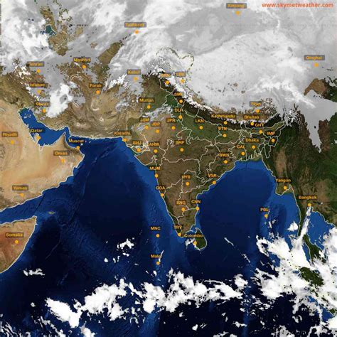 Live INSAT-3D Satellite Image India: Cloud & Rain Animation (2025) | Skymet