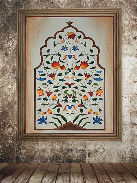 HANDPAINTED MUGHAL FLORAL EMPIRE PAINTING – Posh Pitara