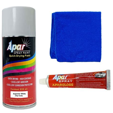 APAR Automotive Spray Paint Superior White (RC Colour Name) One step ...