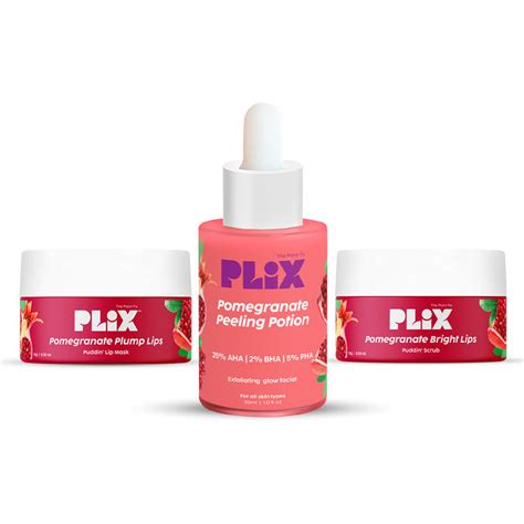 Buy Plix Pomegranate Plump Lips, Puddin Mask & Scrub With Peeling ...