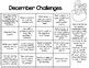 December Homework Challenges by The Crafty Teacher's Corner | TPT