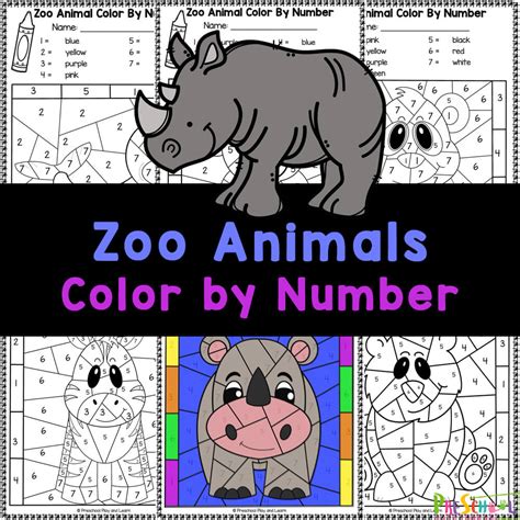 Color Zoo Worksheet 的图像结果