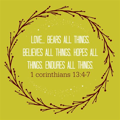 Love Bears All Things Meaning