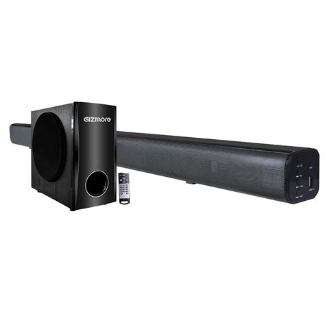 GIZMORE GizBar 8000 Watt Multimedia Bar 3D Satellite Wired Sound Bar ...