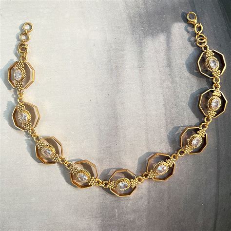 Gold Octagon Crystal Necklace – Suhani Pittie