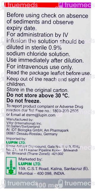 Ferinject 100 Mg Injection 2ml - Uses, Side Effects, Dosage, Price ...