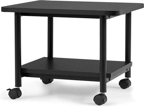 Buy Tangkula 2-Tier Printer Stand, Under Desk Rolling Printer Cart with ...