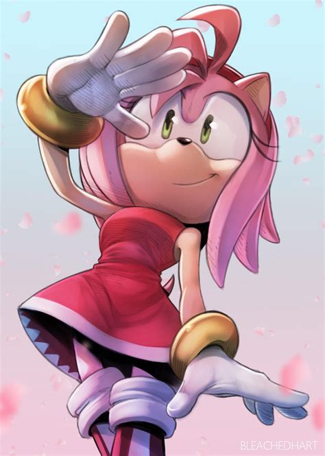 Amy Rose 🌹 by BleachedHart | Sonic the Hedgehog | Monstruos tiernos ...