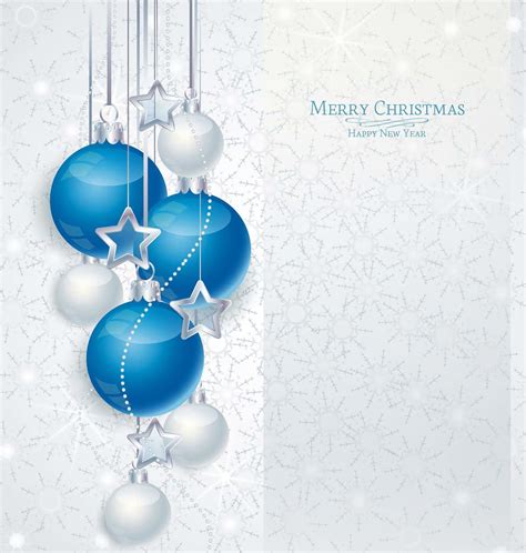 Download White&Blue Christmas Balls Wallpaper | Wallpapers.com