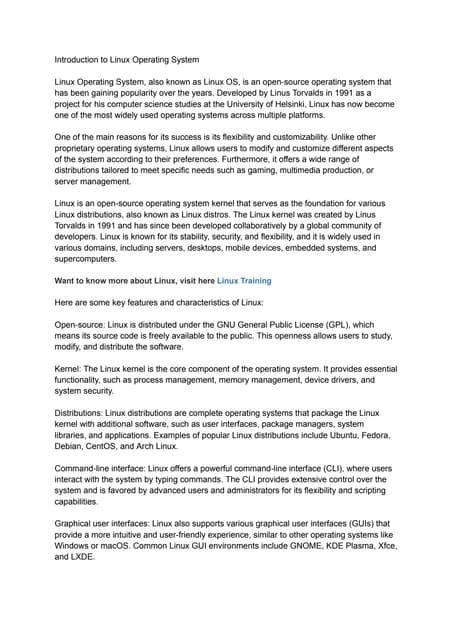 Image result for Linux Operating System Quick Support PDF