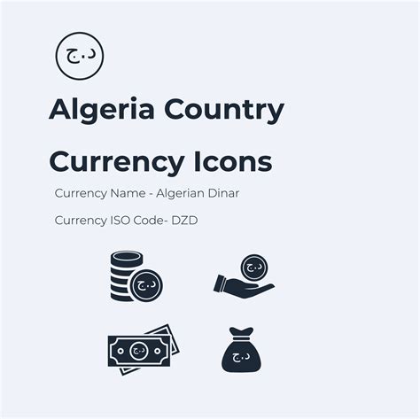 Algeria country currency icon set 40717048 Vector Art at Vecteezy