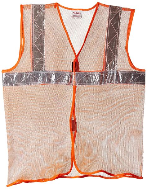 Aarvee Safety Jacket Net 50 gsm 2" Reflective Tape - Orange (Pack of ...