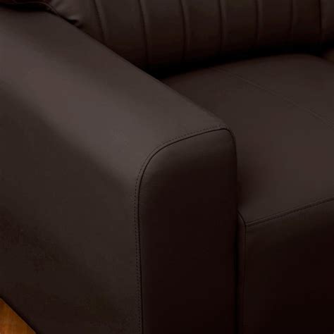 Buy Albury Faux Leather 1-Seater Sofa - Dark Brown from Home Centre at ...