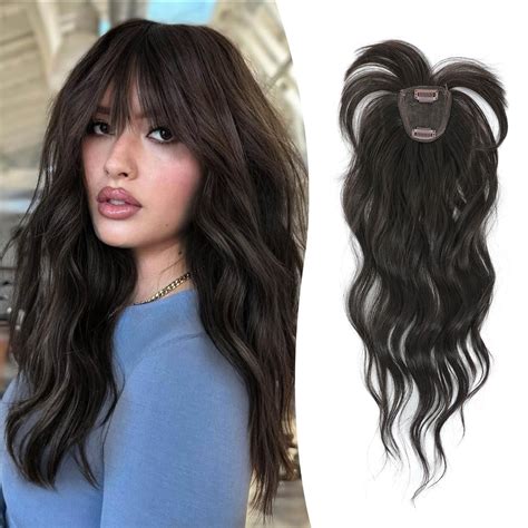 Fine Plus Clip in Fringe 360 Cover Curly Fringe Clip in Hair Bang Fake ...