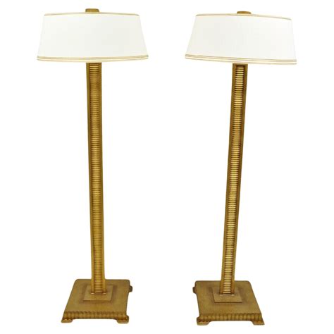 Decorator Fine Art Lamps Gold Gilt Metal Skyscraper Modern Floor Lamps ...