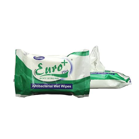 Adeptt Euro-series Antibacterial Wet Wipes Pack - 25 Pulls (Pack of 1 ...
