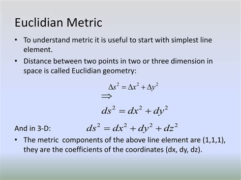 Image result for Metric Tensor Definition