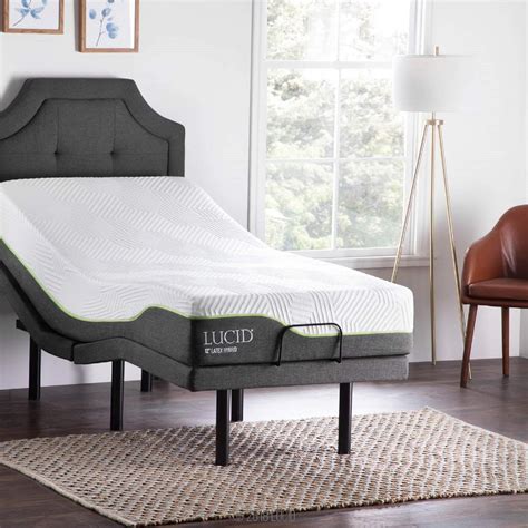 Amazon.com: Lucid L300 Twin XL Adjustable Bed Frame with Lucid 12 inch Latex Hybrid Twin XL ...