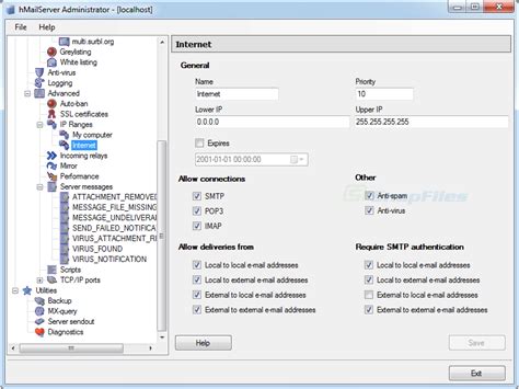 Image result for hMailServer Localhost Config