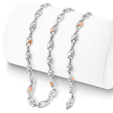 Jewelove™ Chains Men of Platinum | Rose Gold Fusion Chain for Men JL PT ...