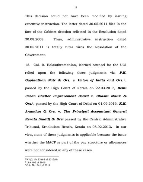 MACP should be given effect from 01-01-2006 : Supreme Court Judgement