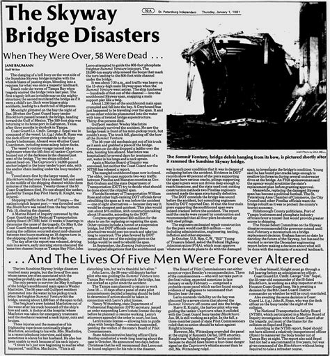 Skyway Bridge Collapse Disaster, May 9, 1980