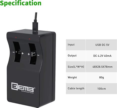 EEMB 2032 Rechargeable Batteries with Charger India | Ubuy