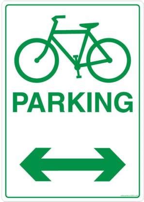 Safety Sign Store Cycle Parking Emergency Sign Price in India - Buy ...