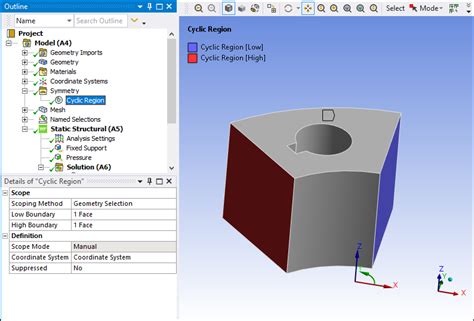 15.3. Symmetry Workflow in Mechanical