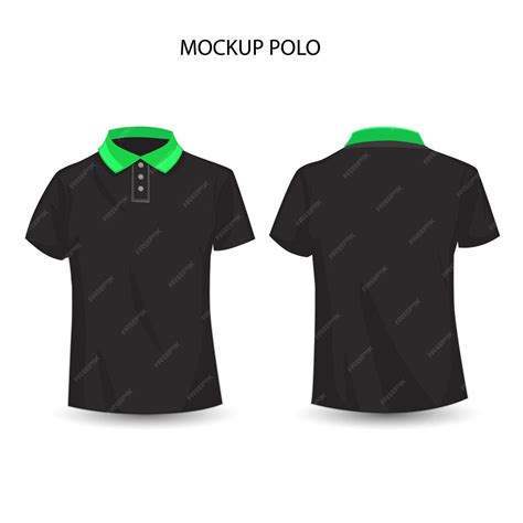 Premium Vector | Mens black polo shirt mockup