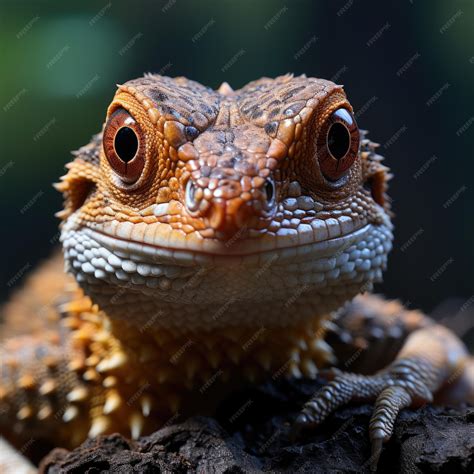 Premium AI Image | Gecko in Camouflage