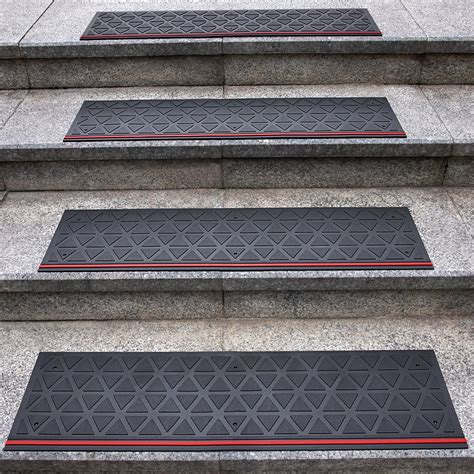 Snapklik.com : Rubber Stair Treads 35" X 10", 5 PCS Non-Slip Outdoor ...