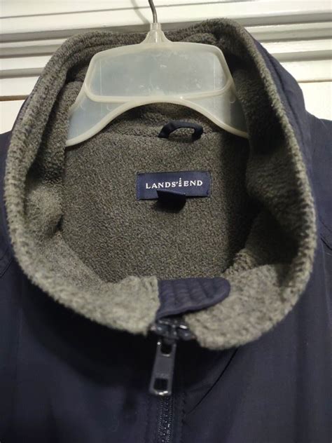 Lands' End Mens Navy Blue Aircore-200 Jacket Size XL … - Gem