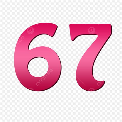 Golden Number 67 On Image & Photo (Free Trial) | Bigstock