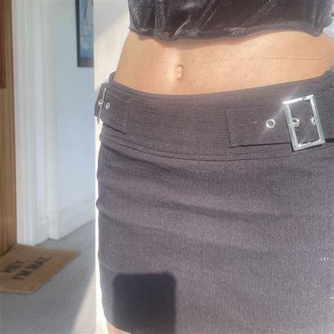 Urban Outfitters Women's Black Skirt | Depop