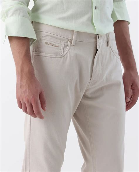 Rare Rabbit Men's Spoke 24 Light Beige Cotton Blend Plain Regular Fit